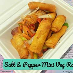 21a Salt & Pepper Mini Veg Rolls (10) 